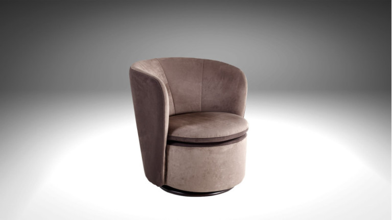 Fauteuil pivotant TULIPE - Un fauteuil tout en rondeur pour un confort maximum