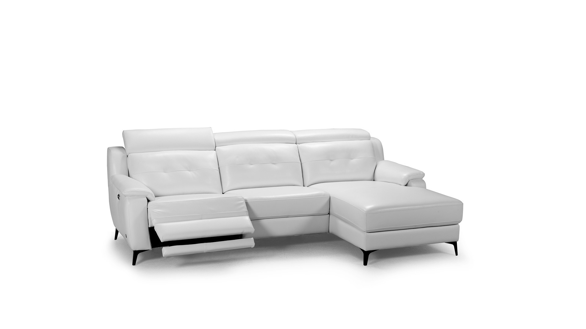 Canapé d'angle chaise longue relax électrique KILIAN - Multiples dimensions et configuration pour un style unique