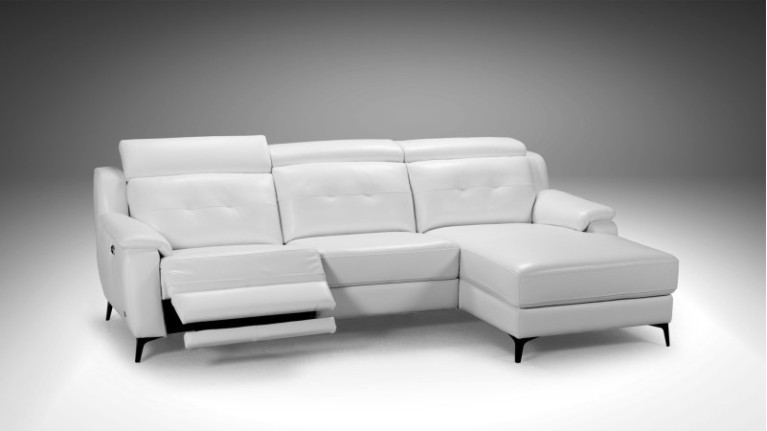 Corner sofa chaise longue electric relaxation KILIAN