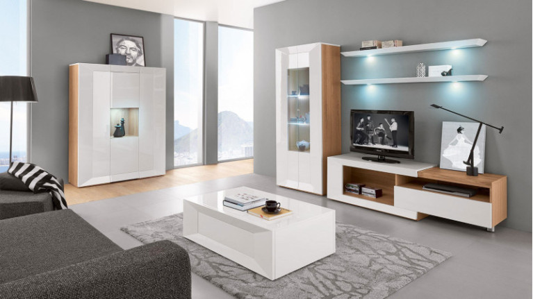 4-door tall unit VIGO | High-end furniture for a designer living room