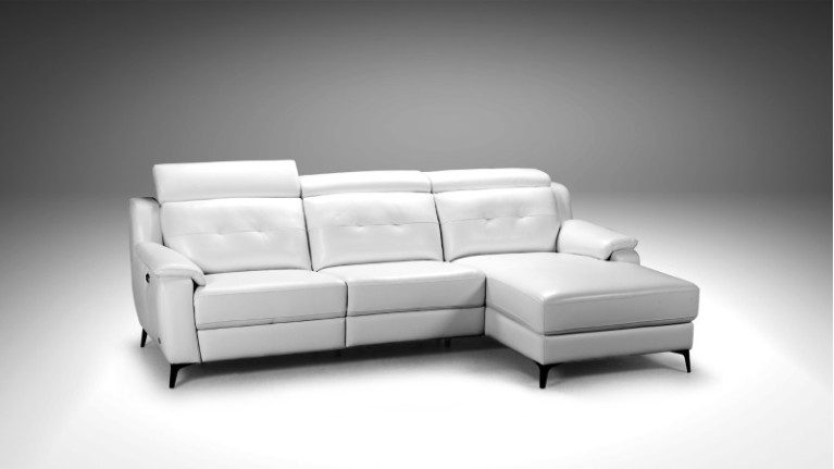 Corner sofa chaise longue electric relaxation KILIAN