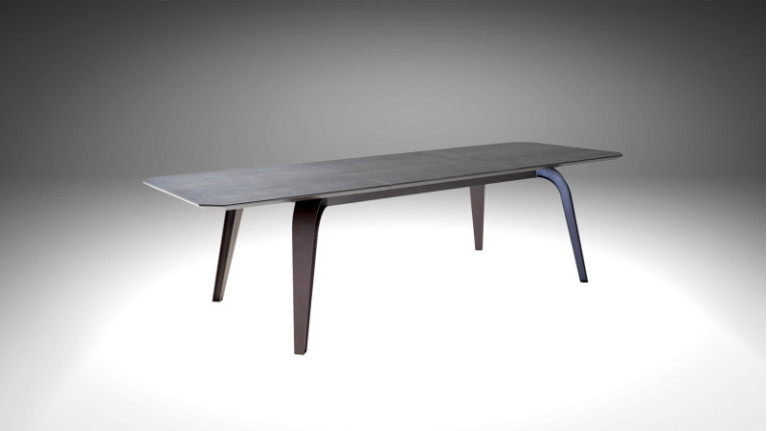 Table de repas extensible INDUS - Une table de repas entièrement personnalisable du plateau au piétement