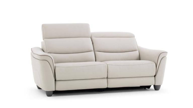 Sofa PAGODA | Straight sofa in leather, fabric or microfiber