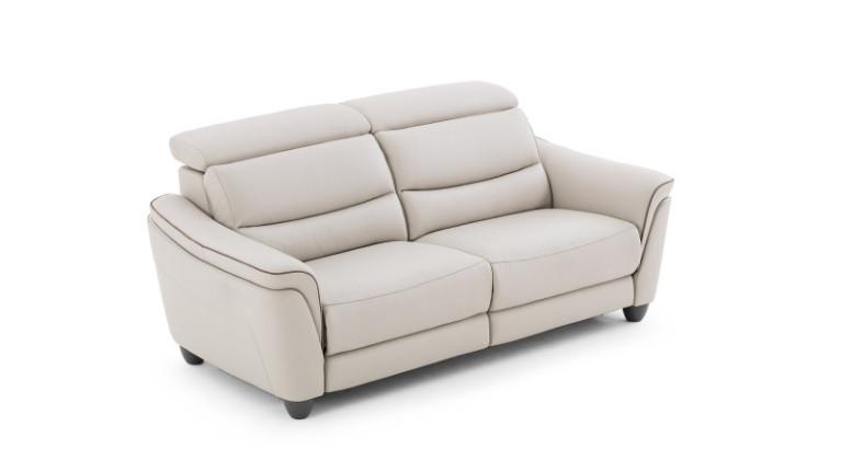 Sofa PAGODA | Straight sofa in leather, fabric or microfiber