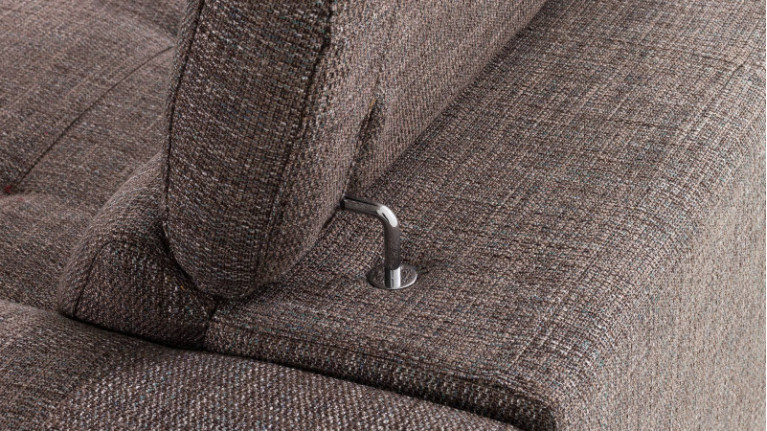 MONZA fabric panoramic electric corner sofa