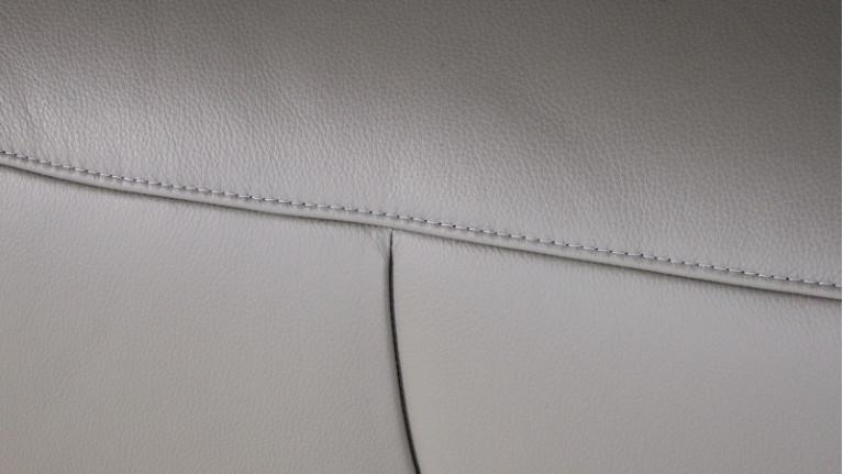 Electric corner sofa in grey fabric SMILE | Grand angle