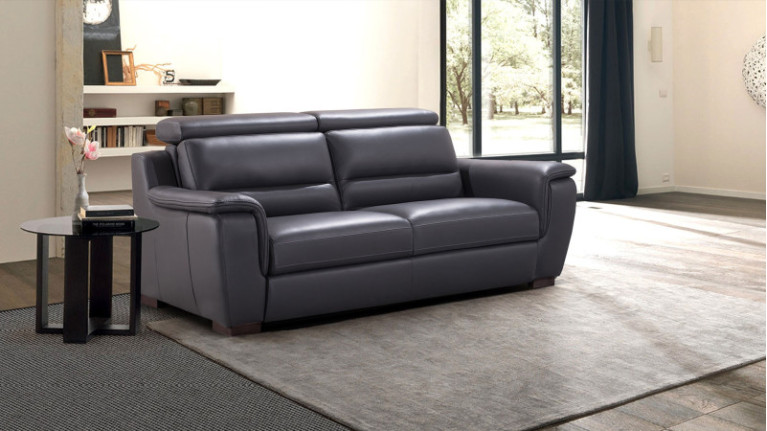 Canapé convertible cuir...