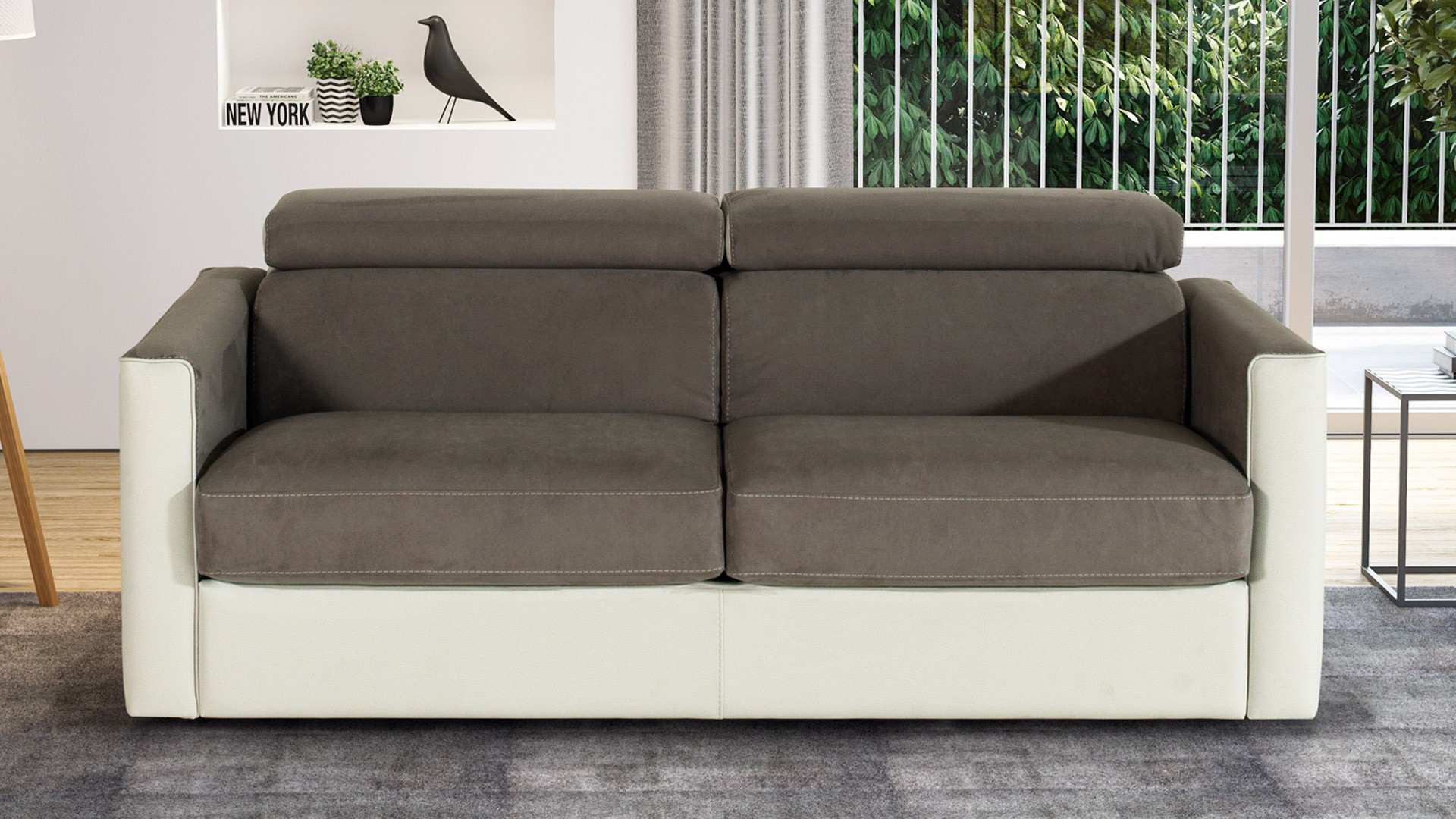 NIGHT DAY sofa bed - This sofa bed is available as a straight sofa or with a chaise longue and storage box.