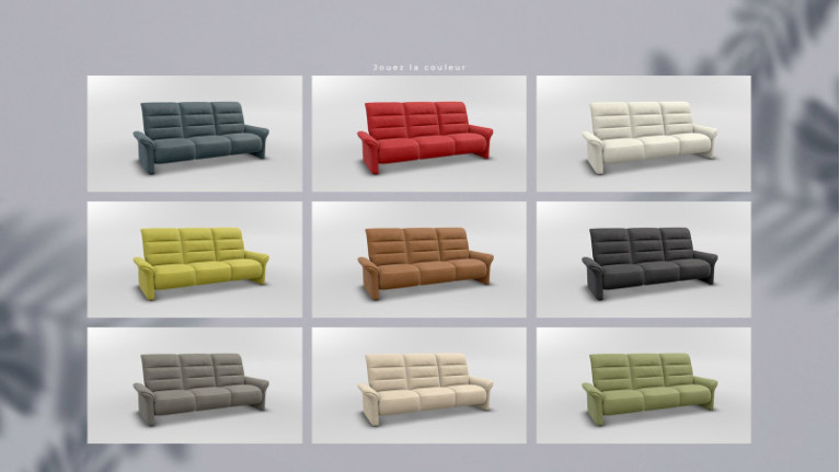 Canapé AURA | Fully configurable straight sofa