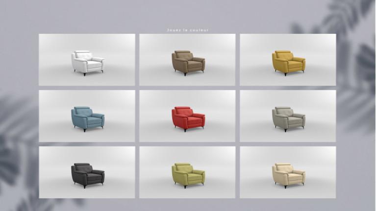 KILIAN multi-colored armchair