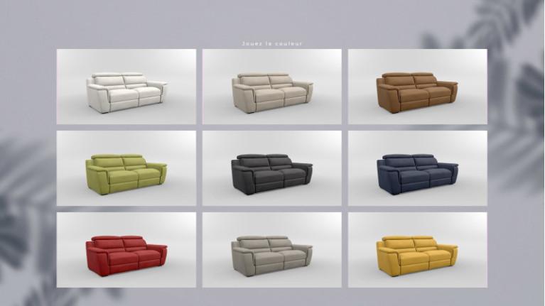 MONCEAU sofa | 2 to 3-seater straight sofa