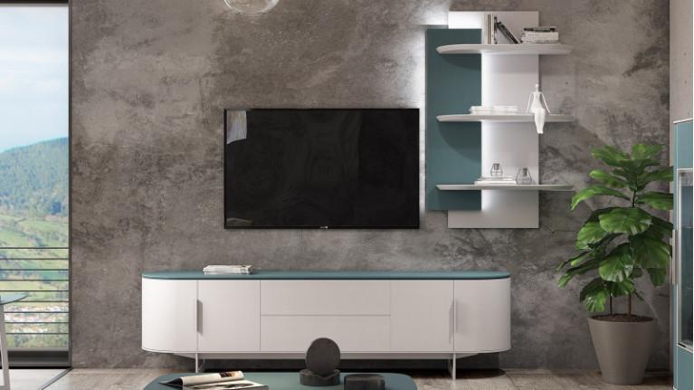 CIRCUS TV stand | Contemporary design with a rounded shape