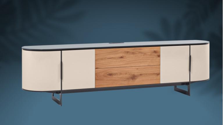 CIRCUS TV stand | Contemporary design with a rounded shape