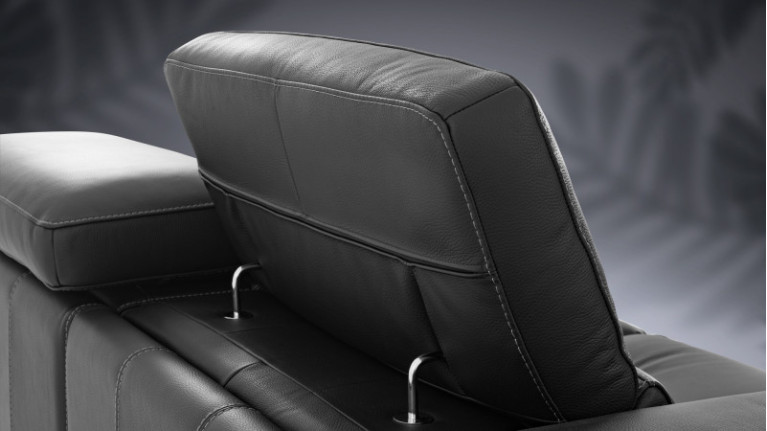 BRENDA sofa | 2 to 3-seater, leather or fabric upholstery