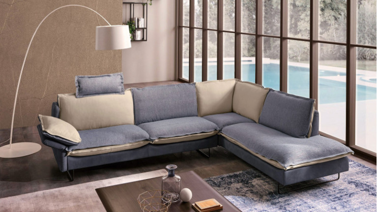 QUADRO corner sofa chaise longue | Soft comfort
