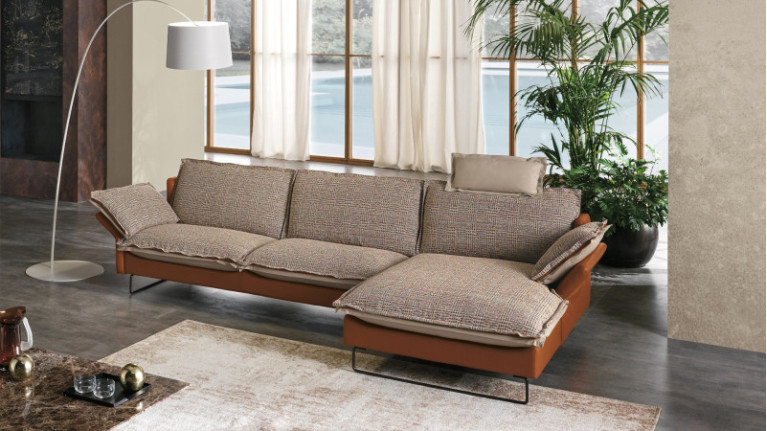 QUADRO corner sofa chaise longue | Soft comfort