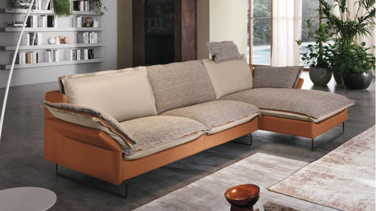 QUADRO corner sofa chaise longue | Soft comfort