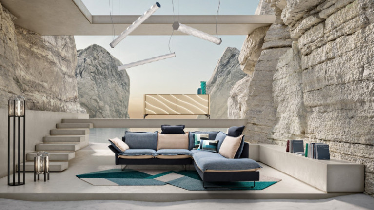 QUADRO corner sofa chaise longue | Soft comfort