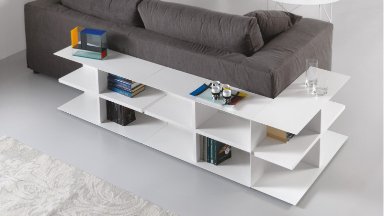 Meuble multifonction SLIM - pratique et décoratif ce meuble peut être utilisé à la fois comme bibliothèque et desserte