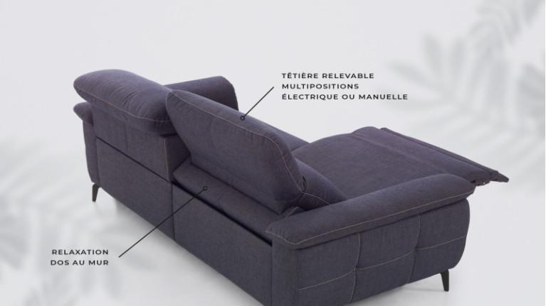 YONDO electric recliner sofa | Back to wall system