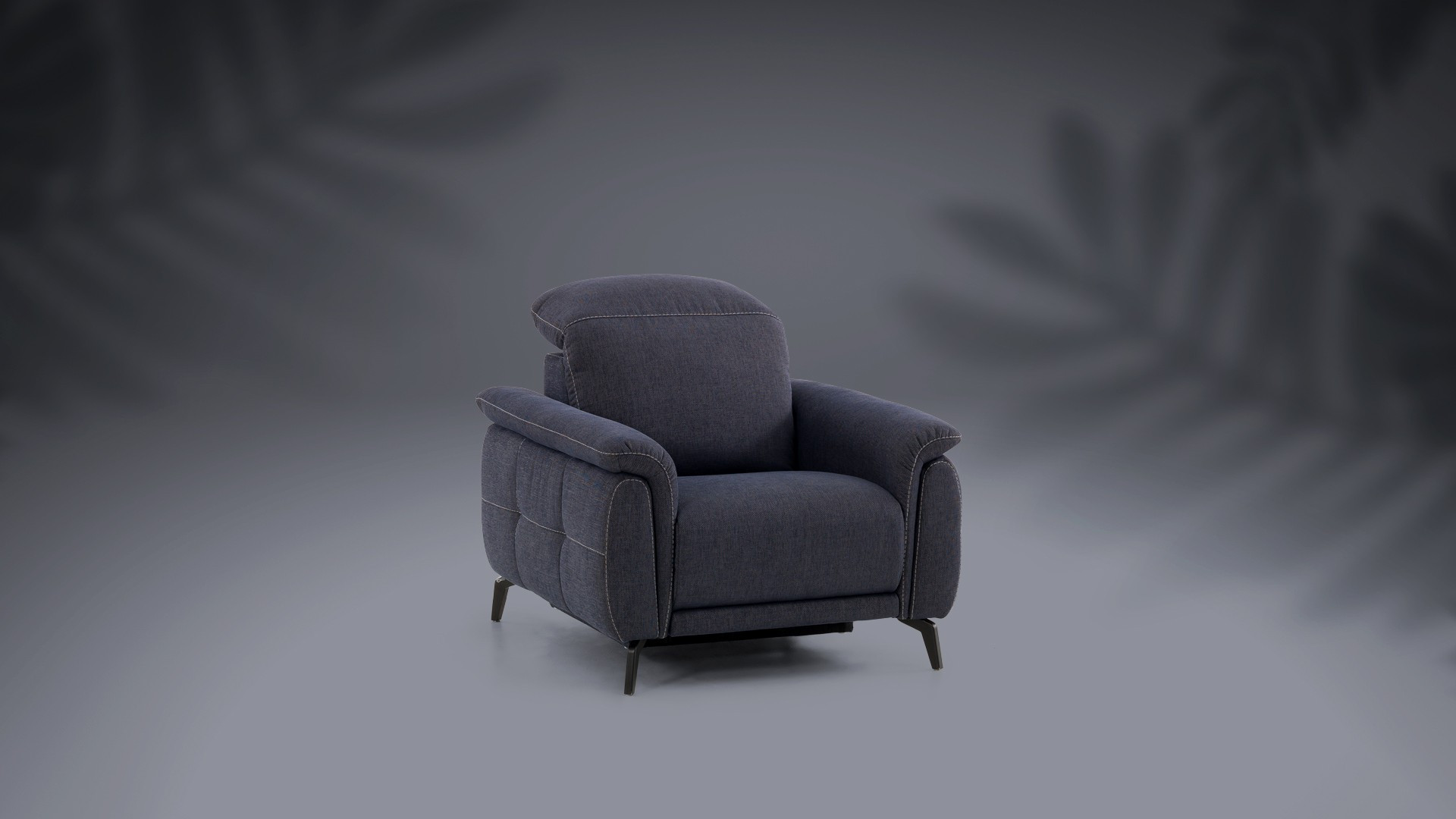 Fauteuil relaxation électrique YONDO - Fauteuil tout électrique avec l'inclinaison synchronisée des assises et têtières. Un tiss