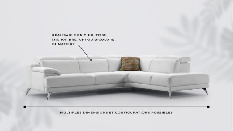 MERIBEL corner sofa | A top-of-the-range living room