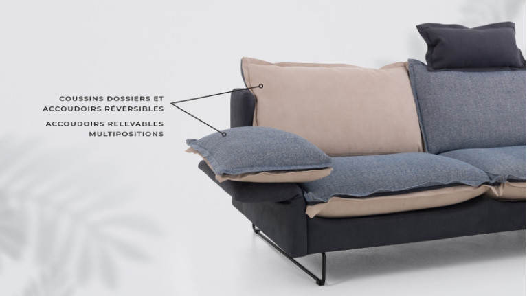 QUADRO corner sofa chaise longue | Soft comfort