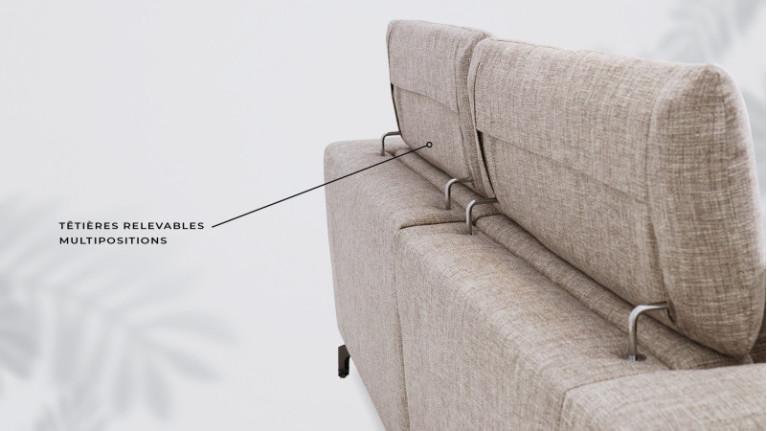 INDI electric corner sofa and chaise longue