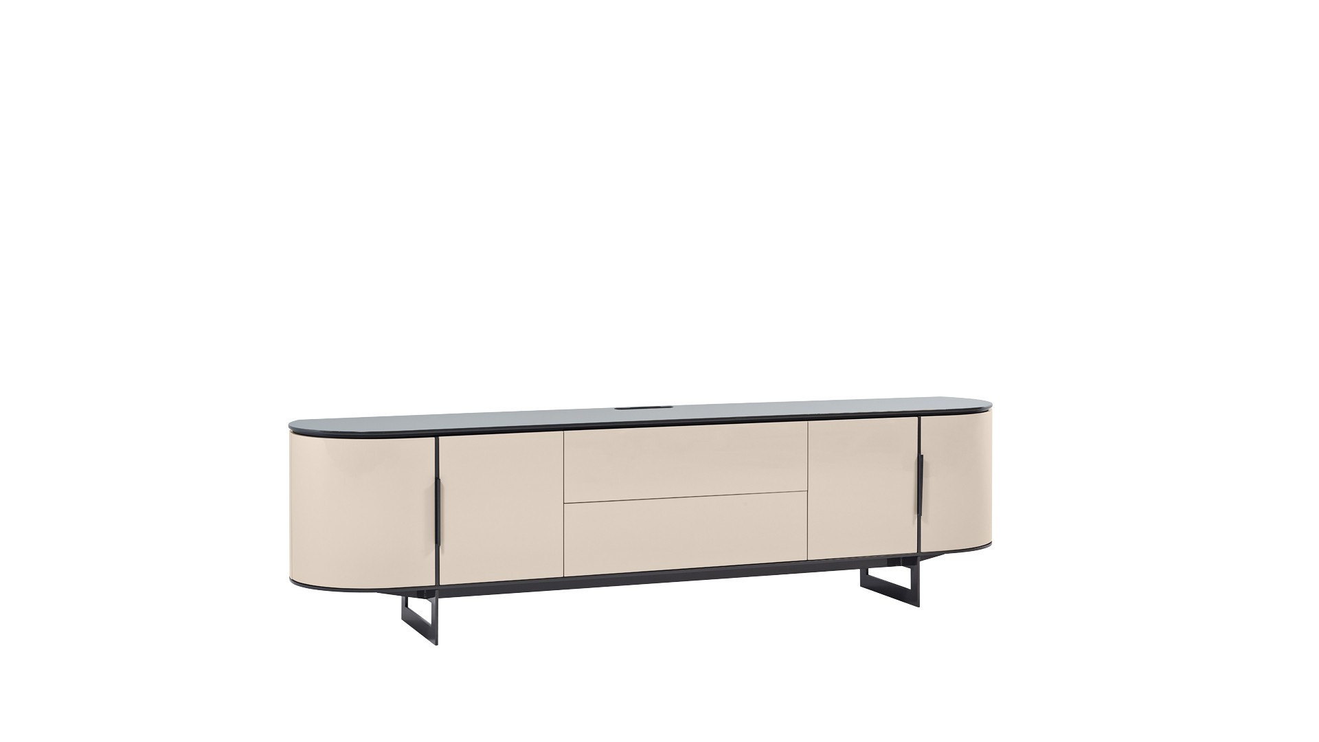 CIRCUS TV stand | Contemporary design with a rounded shape