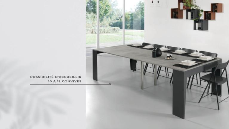 MARVEL PLUS extendable console | Table with 4 removable extensions