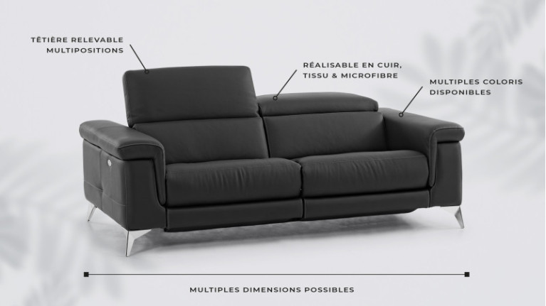 BRENDA electric recliner sofa | 3 sizes available