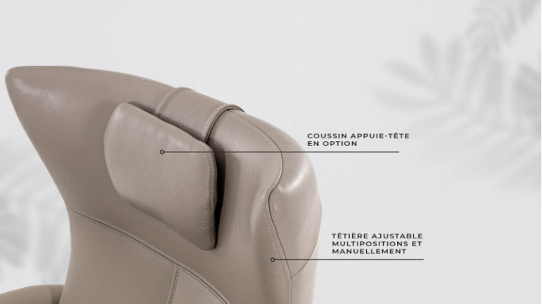 OSLO electric recliner with integrated footrest