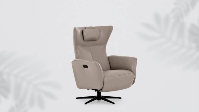 OSLO electric recliner with integrated footrest