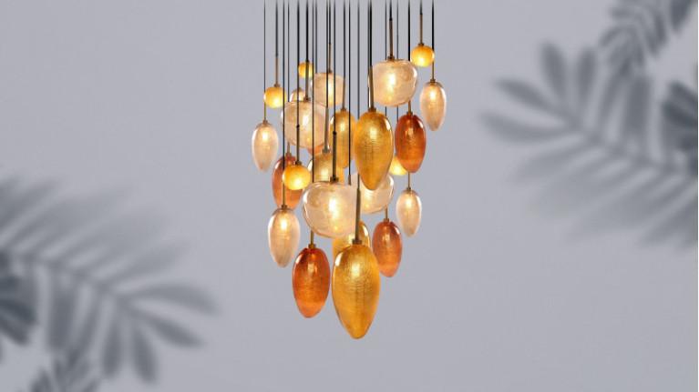 Suspension lamp VALLONS OBSCURS | A cascade of light