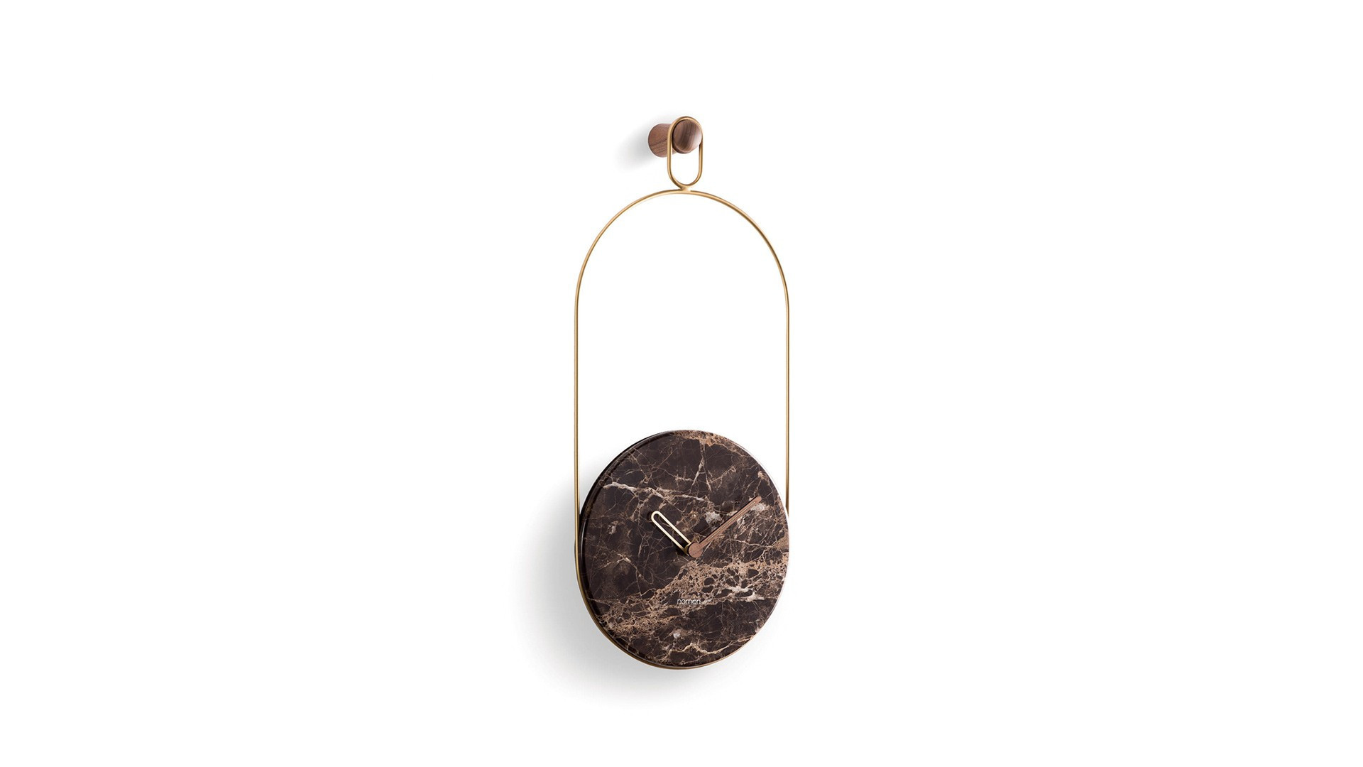 Wall clock ESLABON | Dial in solid wood or marble.