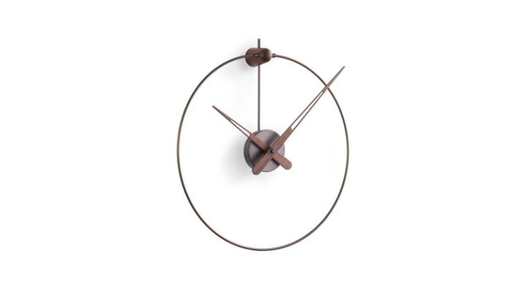 ANDA wall clock | Wood and brass, 2 finishes.