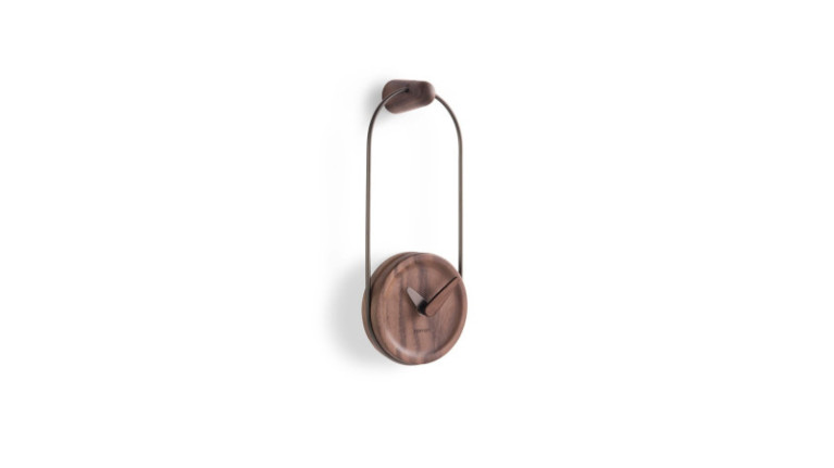 Wall clock ESLABON | Dial in solid wood or marble.