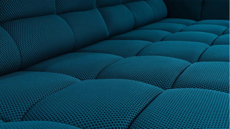 Sofa chaise longue TEMPLE | with adjustable seat depth