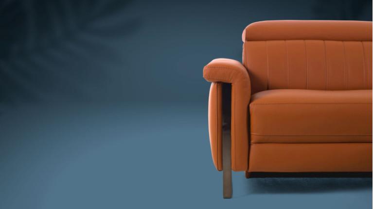 DETROIT leather sofa | Original padding and comfort formula