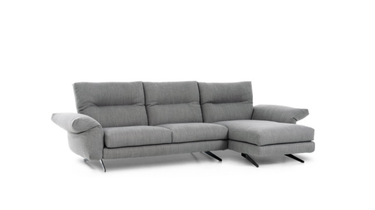 Sofa chaise longue CHELSEA I With articulated armrests and headrests