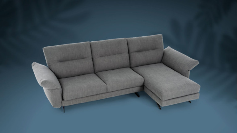 Sofa chaise longue CHELSEA I With articulated armrests and headrests