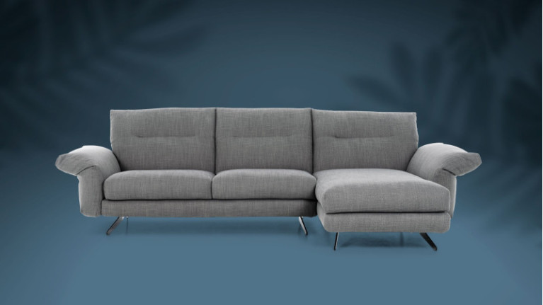 Sofa chaise longue CHELSEA I With articulated armrests and headrests