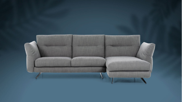 Sofa chaise longue CHELSEA I With articulated armrests and headrests