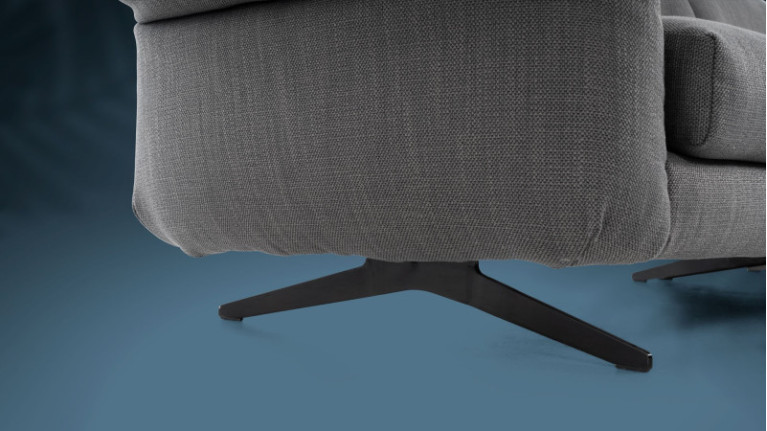 Sofa chaise longue CHELSEA I With articulated armrests and headrests