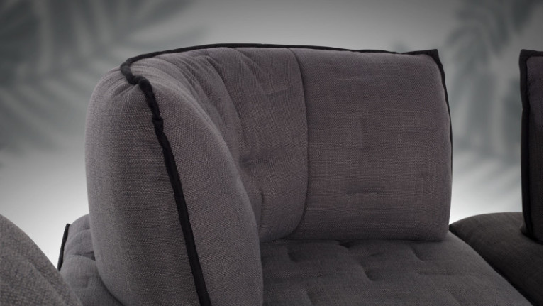 The OREO| 100% modular corner sofa. Folding backrests