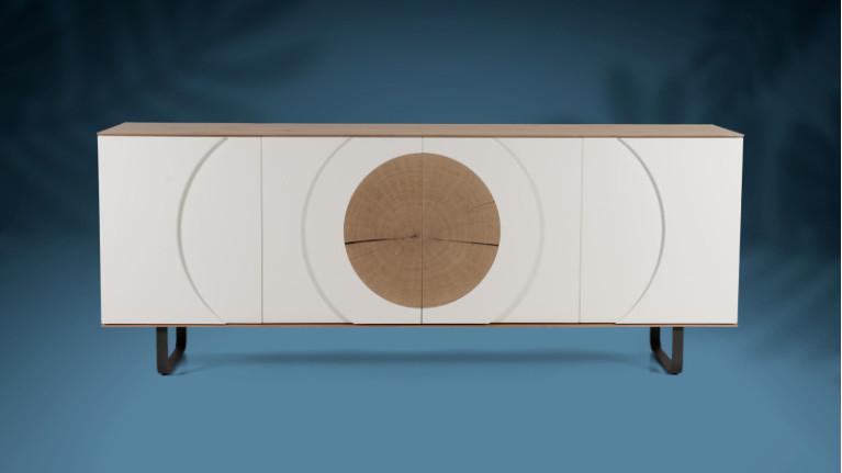 AUSTRAL I 4-door sideboard with customizable front and backlighting
