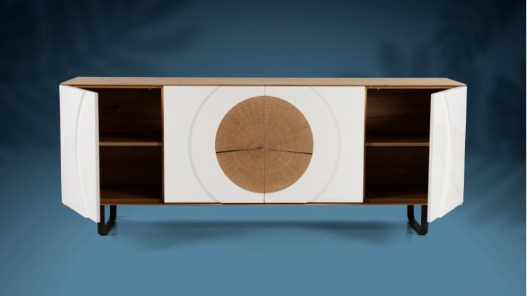 AUSTRAL I 4-door sideboard with customizable front and backlighting