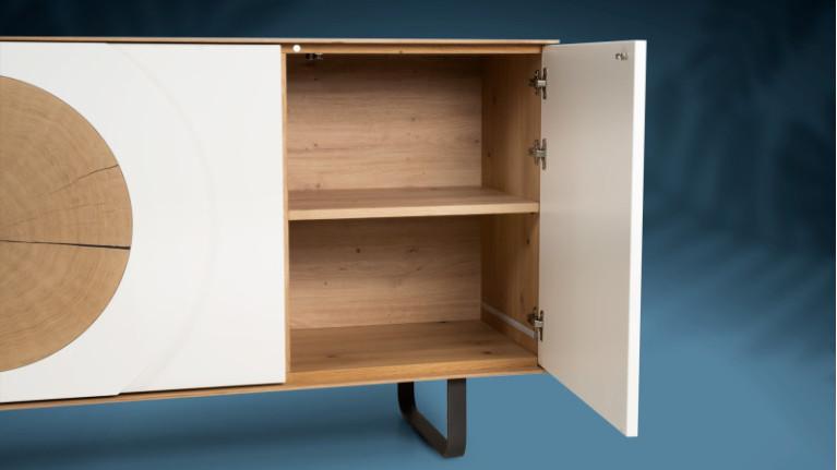 AUSTRAL I 4-door sideboard with customizable front and backlighting
