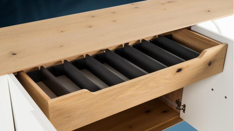 AUSTRAL I 4-door sideboard with customizable front and backlighting