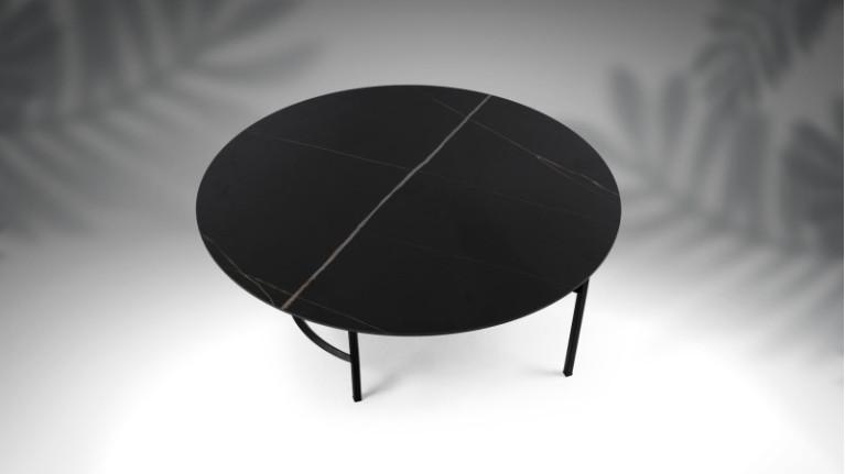 ALIZEE I coffee table Refinement of the large marbled ceramic top